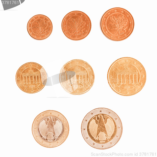 Image of  Euro coins series vintage