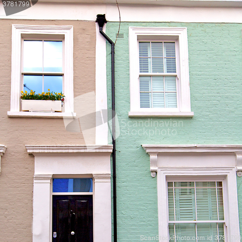 Image of notting   hill  area  in london england old suburban and antique