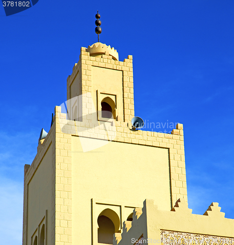 Image of  the history  symbol  in morocco  africa  minaret religion and  