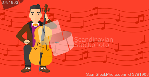 Image of Man playing cello.