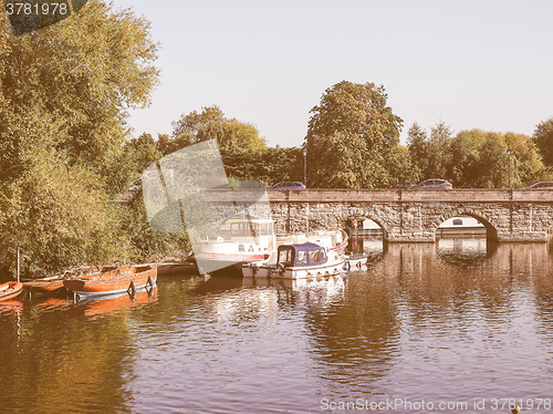 Image of River Avon in Stratford upon Avon vintage