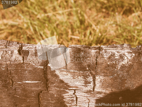 Image of  Burned wood vintage