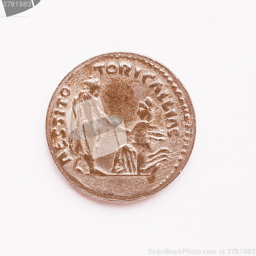 Image of  Old Roman coin vintage