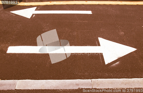 Image of  Arrow sign vintage