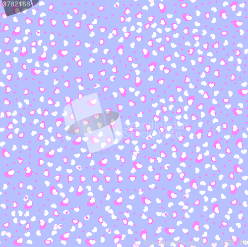 Image of lavender wrapping paper with littie pink hearts