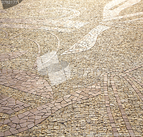 Image of wall milan  in    the    abstract  background  mosaic stone