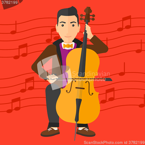 Image of Man playing cello.