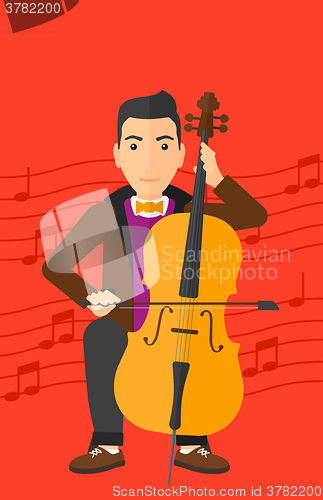 Image of Man playing cello.