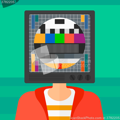 Image of Man with TV head.