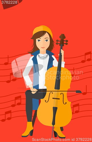 Image of Woman playing cello.