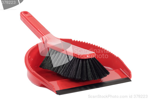 Image of Dust pan with sweeper