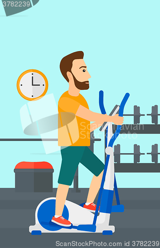 Image of Man making exercises.