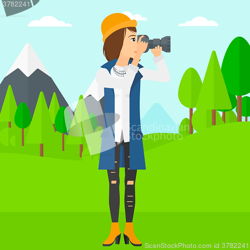 Image of Photographer taking photo.