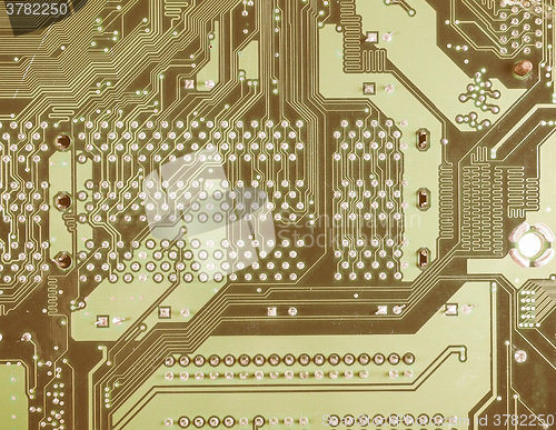 Image of  Printed circuit background vintage