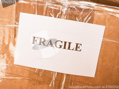 Image of  Fragile sign vintage