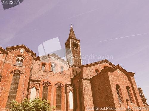 Image of Sant Eustorgio church, Milan vintage