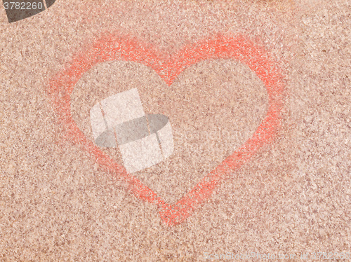 Image of  Heart symbol of love vintage