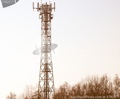 Image of  Telecommunication aerial tower vintage