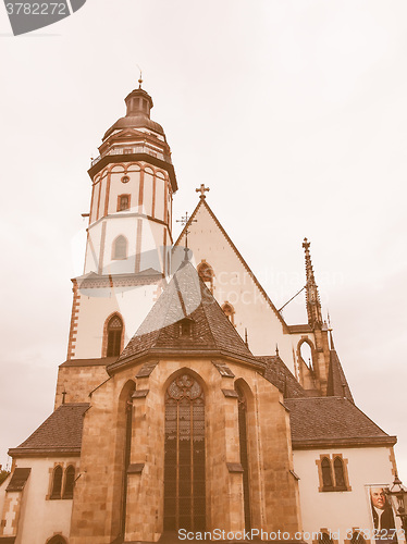 Image of Thomaskirche Leipzig vintage