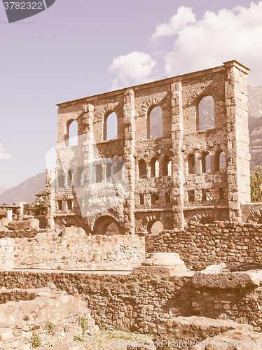 Image of Roman Theatre Aosta vintage