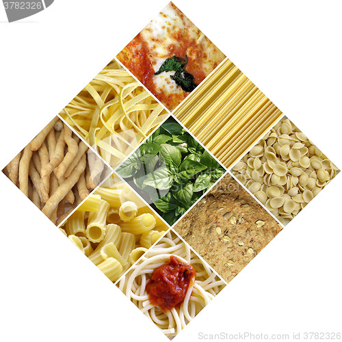 Image of Italian food collage