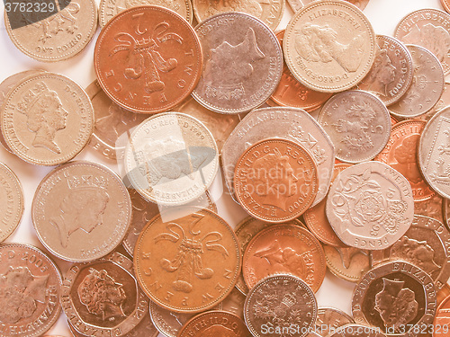 Image of  Pound coins vintage