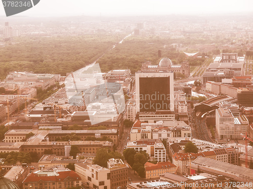 Image of Berlin aerial view vintage