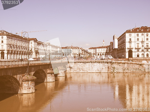 Image of Piazza Vittorio, Turin vintage