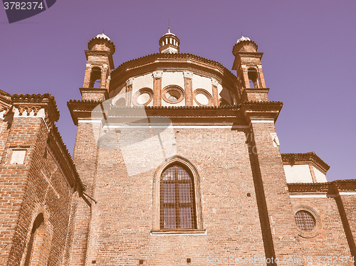 Image of Sant Eustorgio church Milan vintage