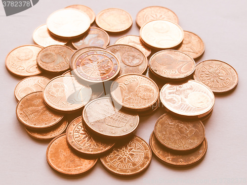 Image of  Euro coins vintage