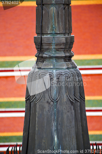 Image of bangkok in the temple  thailand abstract cross colors roof wat  