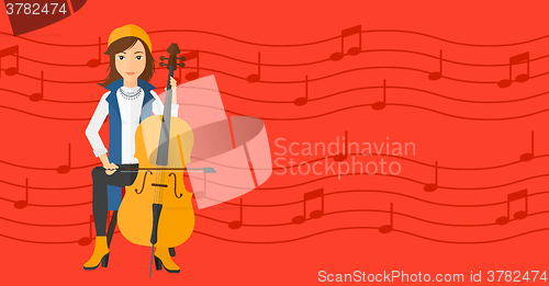 Image of Woman playing cello.