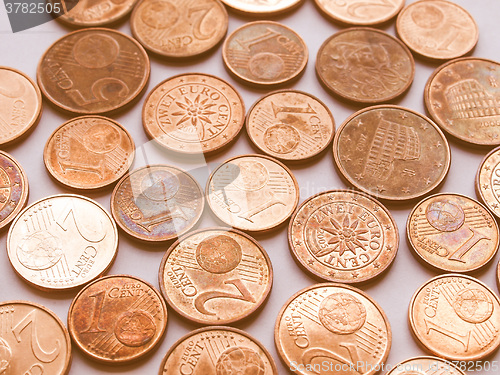 Image of  Euro coins vintage