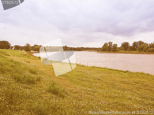 Image of Elbe river vintage