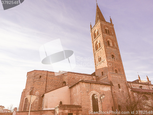 Image of San Domenico church in Chieri vintage