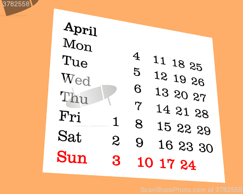 Image of Calendar illustration