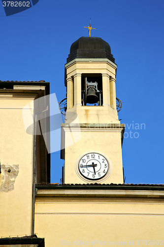 Image of turbigo   abstract in  italy   the   wall  and church tower bell