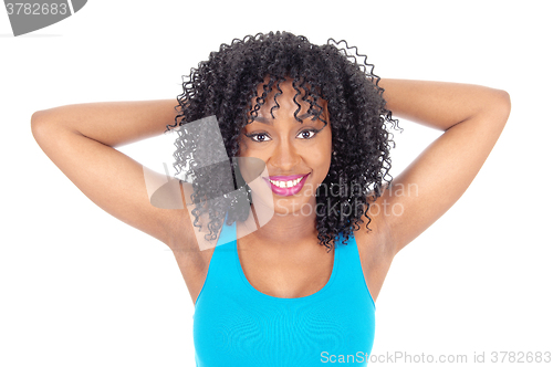 Image of Smiling African American woman. 
