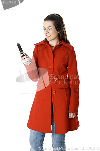 Image of Cellphone woman