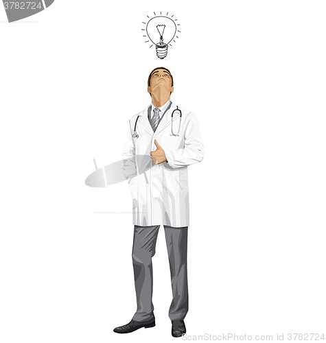 Image of Vector Doctor With Stethoscope