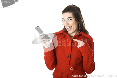 Image of Cellphone woman