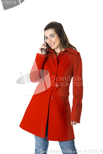 Image of Cellphone woman