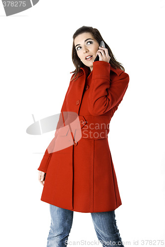 Image of Cellphone woman