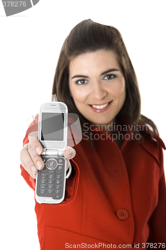 Image of Cellphone woman