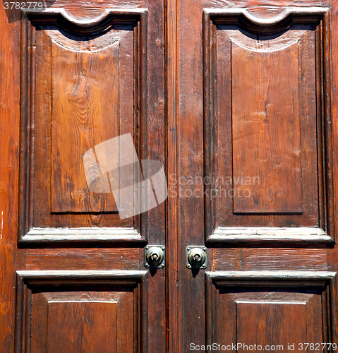 Image of besnate abstract   rusty  closed wood lombardy italy  varese 