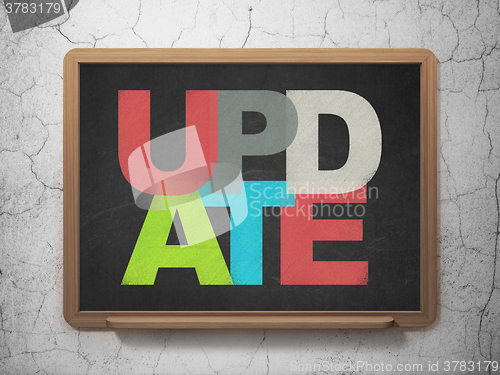Image of Web development concept: Update on School Board background