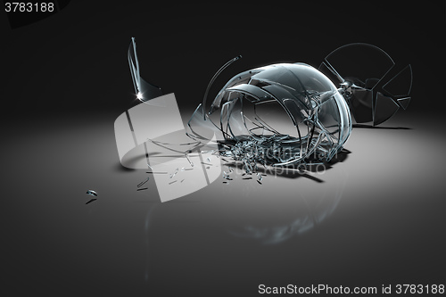 Image of broken wine glass