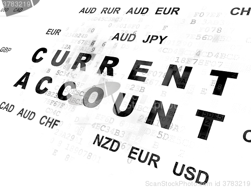 Image of Banking concept: Current Account on Digital background