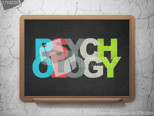 Image of Medicine concept: Psychology on School Board background
