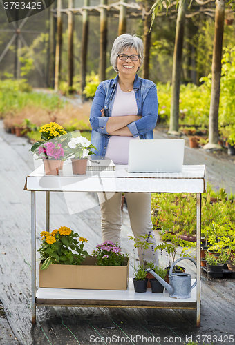 Image of Working in a flower shop